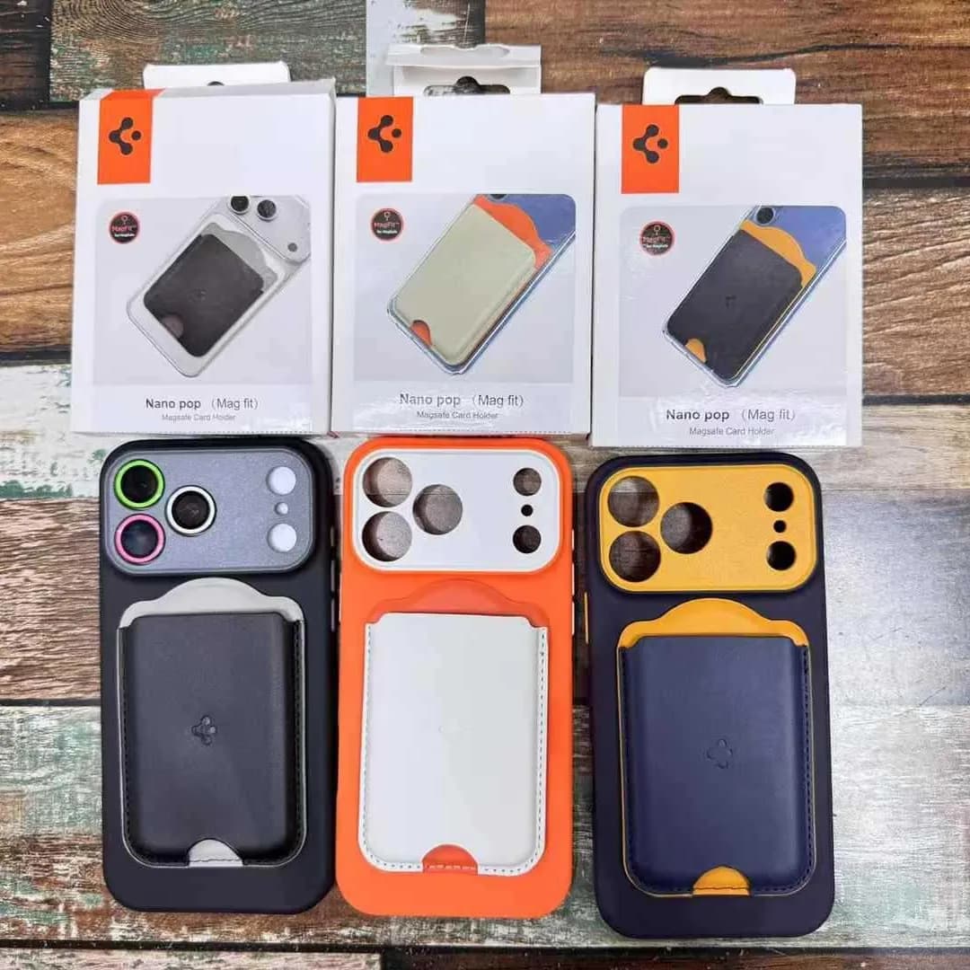 حامل بطاقات مغناطيسي Spigen Nano Pop لمحفظة MagSafe لهواتف iPhone 17 16 15 14 13 12 وسلسلة Pixel 10 غطاء رقيق يتسع لبطاقتين - 3