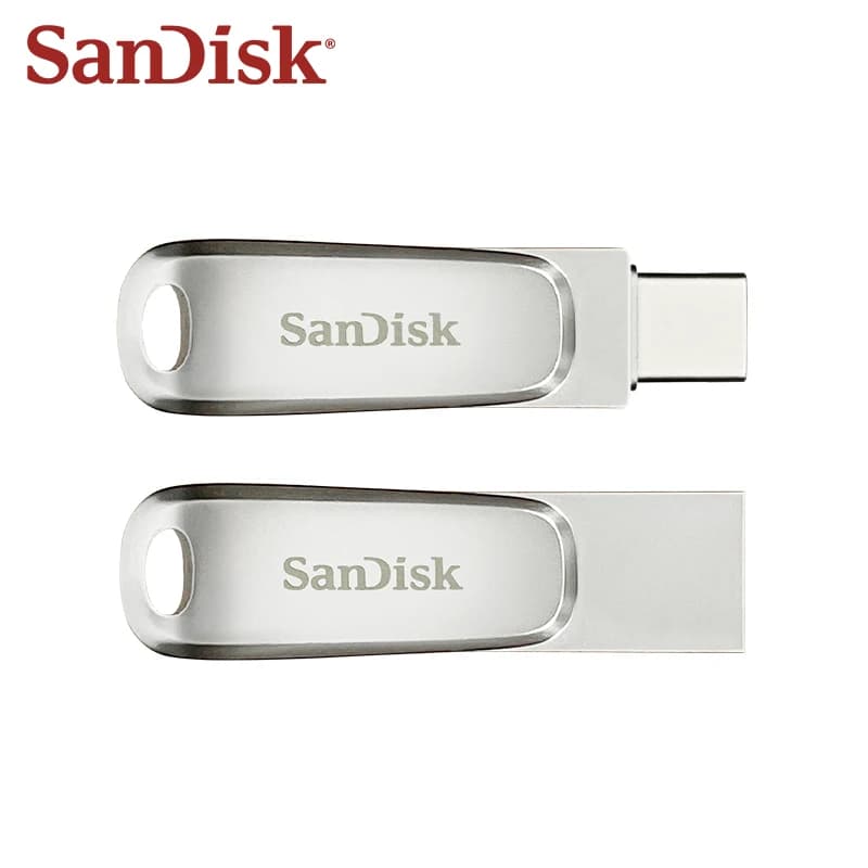 SanDisk Ultra Dual Drive USB Type-C فلاش درايف لأيفون 15 OTG USB 3.2 قلم درايف 32 جيجابايت 64 جيجابايت 128 جيجابايت 256 جيجابايت 512 جيجابايت 1 تيرابايت قرص U معدني - 2