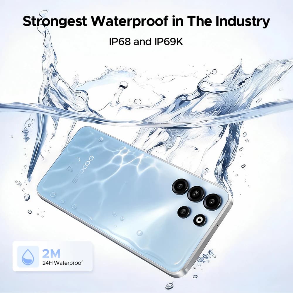 العرض العالمي الأول لهاتف DOOGEE B10 Pro الذكي، 64 جيجابايت+256 جيجابايت، شاشة 6.63 بوصة FHD بمعدل تحديث 120 هرتز، مقاوم للماء والغبار IP68 / IP69K، معالج Helio G100، بطارية 7600 مللي أمبير في الساعة، أندرويد 16 - 3