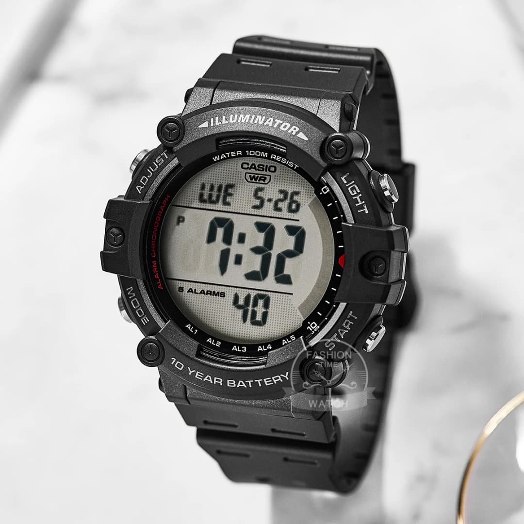 Casio watch menTen years of electricity top luxur set LED digital sport Waterproof quartz men watch relogio masculino AE-1500WH - 5