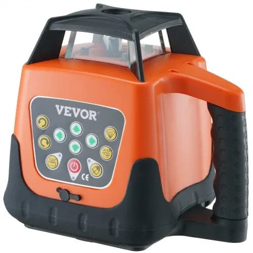 مستودع الاتحاد الأوروبي VEVOR مستوى ليزر دوار 360 ذاتي الضبط، مسح عمودي وأفقي حتى 500 متر، أداة قياس احترافية - 3