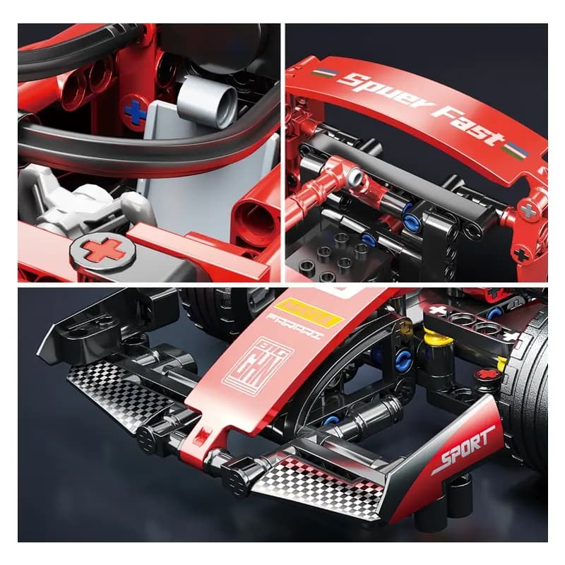 ToylinX F1 RC Race Cars Building Sets MOC Remote Control Car Building Blocks Cool Collectible Model Car Kits Building Toys - 3