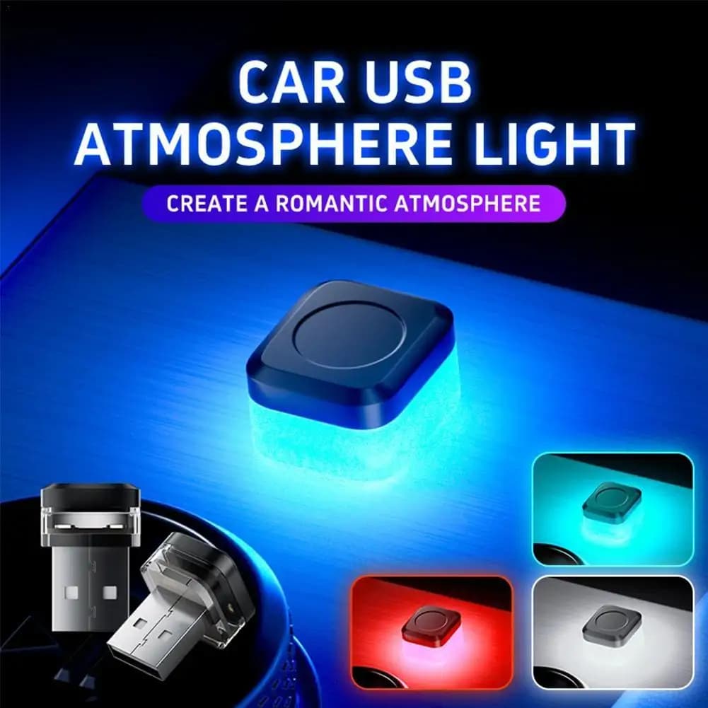 جديد العالمي USB سيارة الداخلية المحيطة مصباح لتهيئة الجو LED أضواء الإشارة السيارات القراءة مصباح زينة اكسسوارات السيارات الداخلية