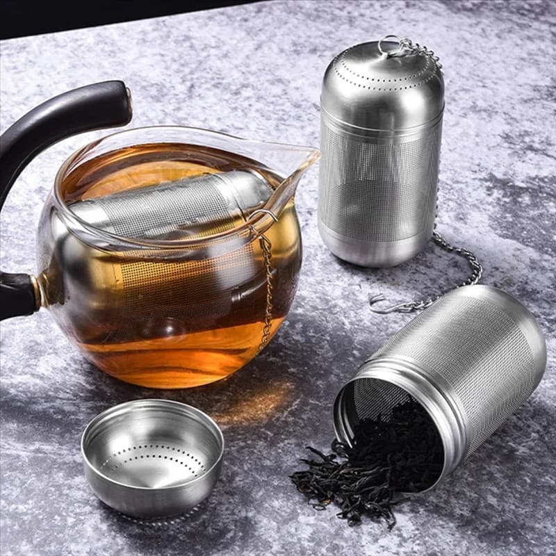 Tea Strainer Stainless Steel Tea Infuser Tea Leaves Spice Seasoning Ball Strainer Teapot Fine Mesh Coffee Filter Teaware - 2