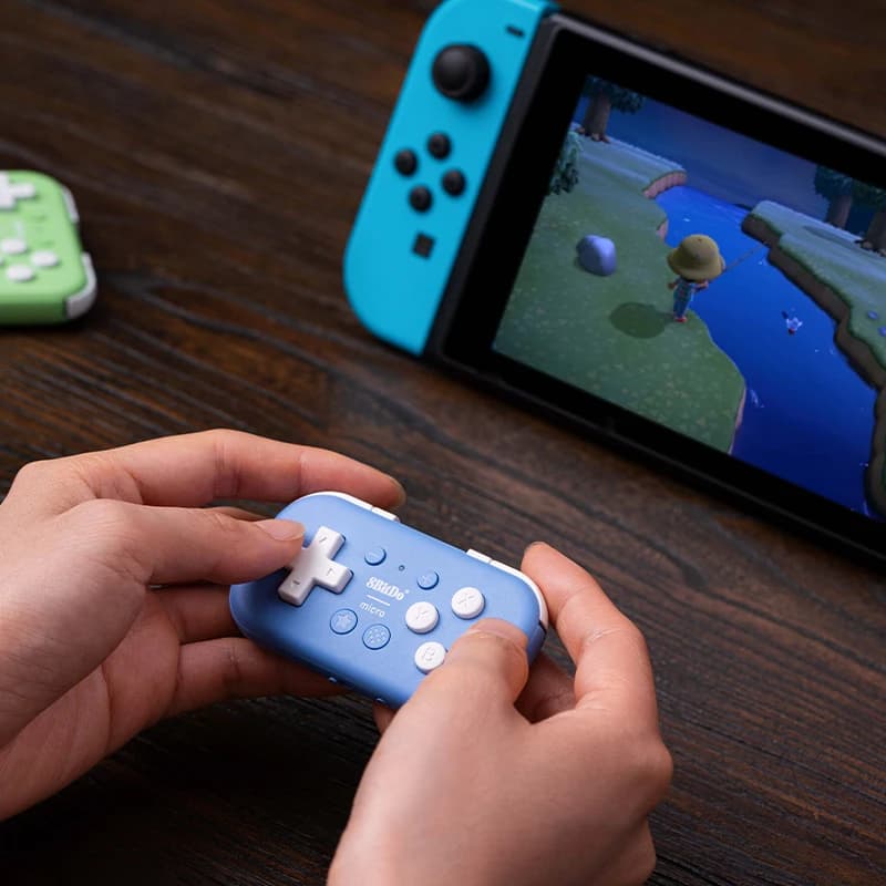 ذراع تحكم ألعاب بلوتوث 8Bitdo Micro صغير الحجم لسويتش، أندرويد، وراسبيري باي، يدعم وضع لوحة المفاتيح - 6