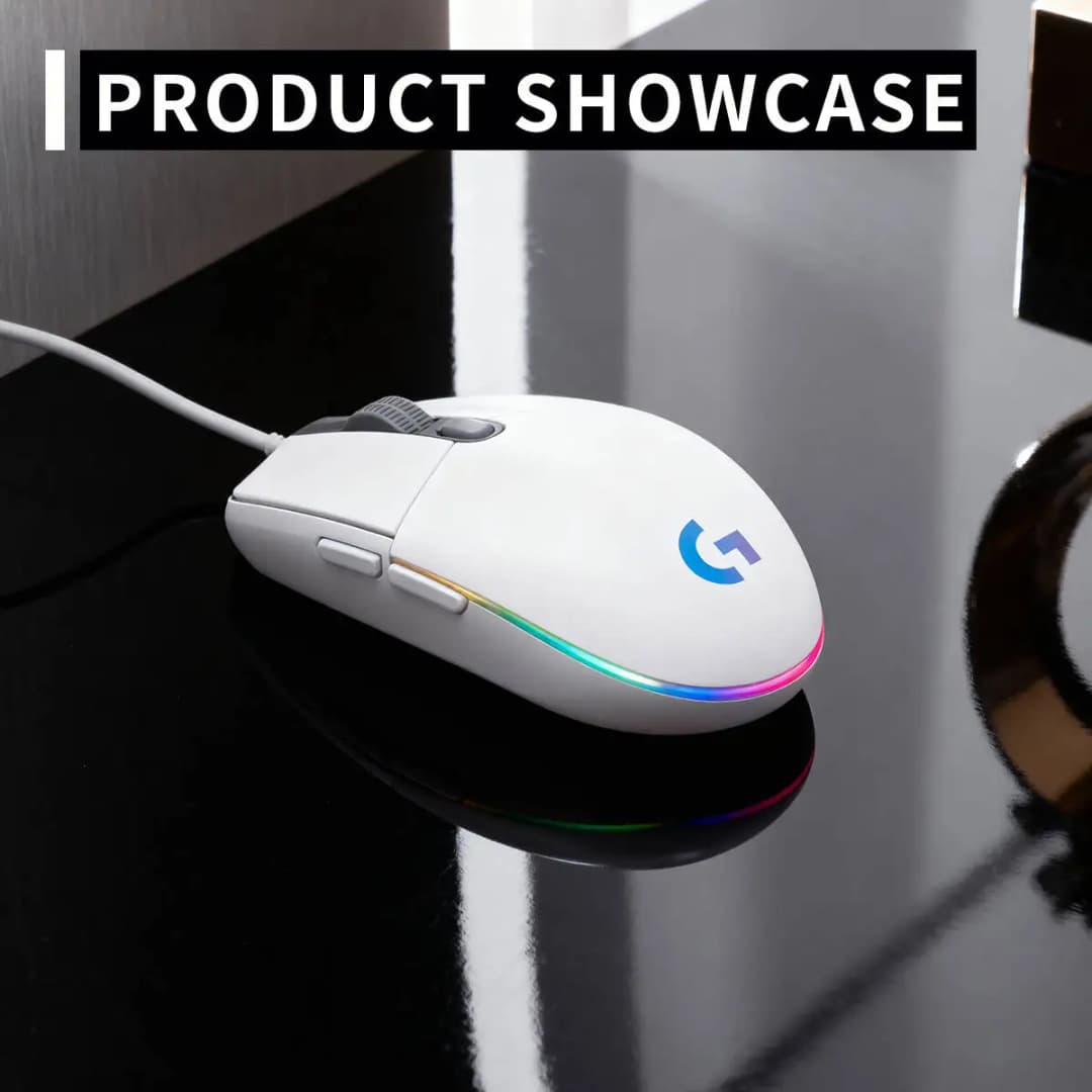 فأرة الألعاب Logitech G102 Prodigy، وظيفة أساسية للتوصيل والتشغيل، وبرمجة متقدمة متاحة عبر برنامج التشغيل الرسمي - 4