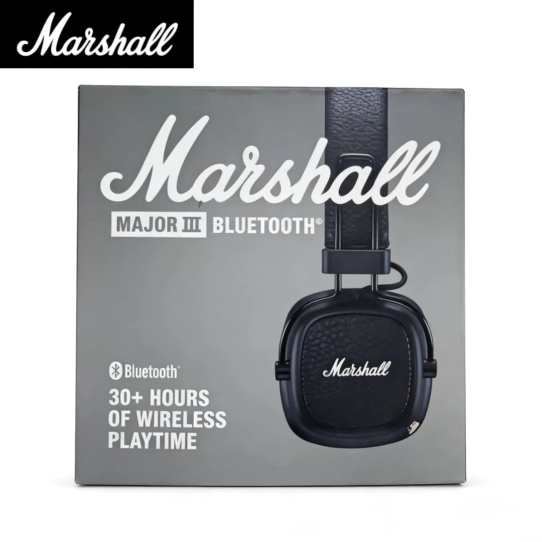Marshall Major III 3 Wireless Headphones Deep Bass Gaming Earphones Folding Sports Rock Music Bluetooth Headset With Mic - 3