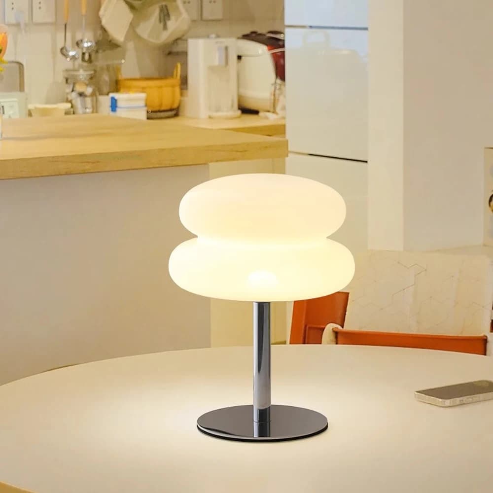 Table lamp bedroom room lamps  USB Plug LED mushroom table lamp Living room dining room ambient lighting(Not glass) - 2