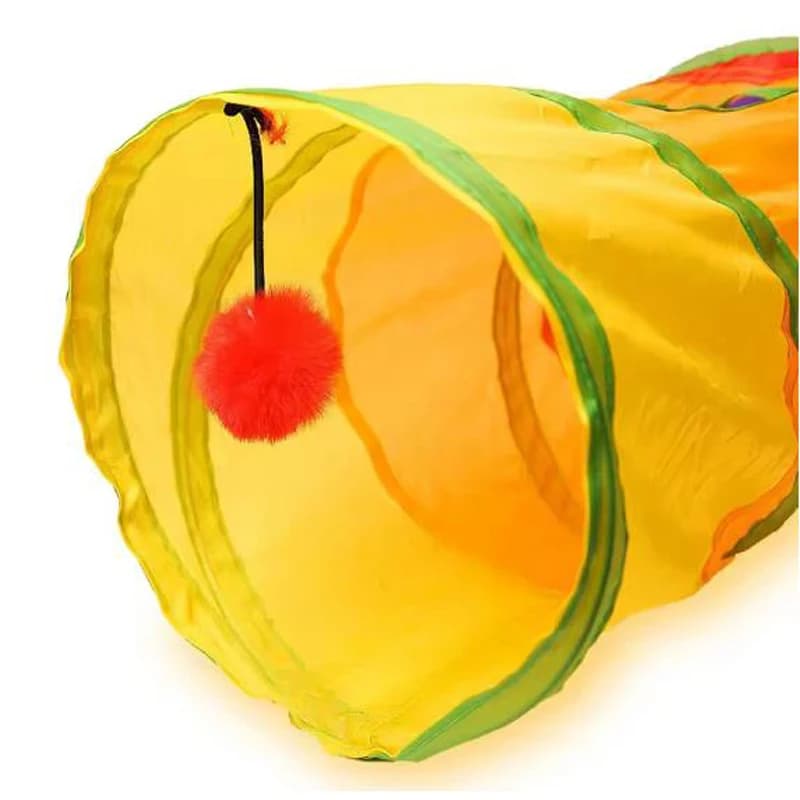 Cat Tunnel Pet Tube Collapsible Play Toy Indoor Outdoor Kitty Puppy Toys for Puzzle Exercising Training - 2