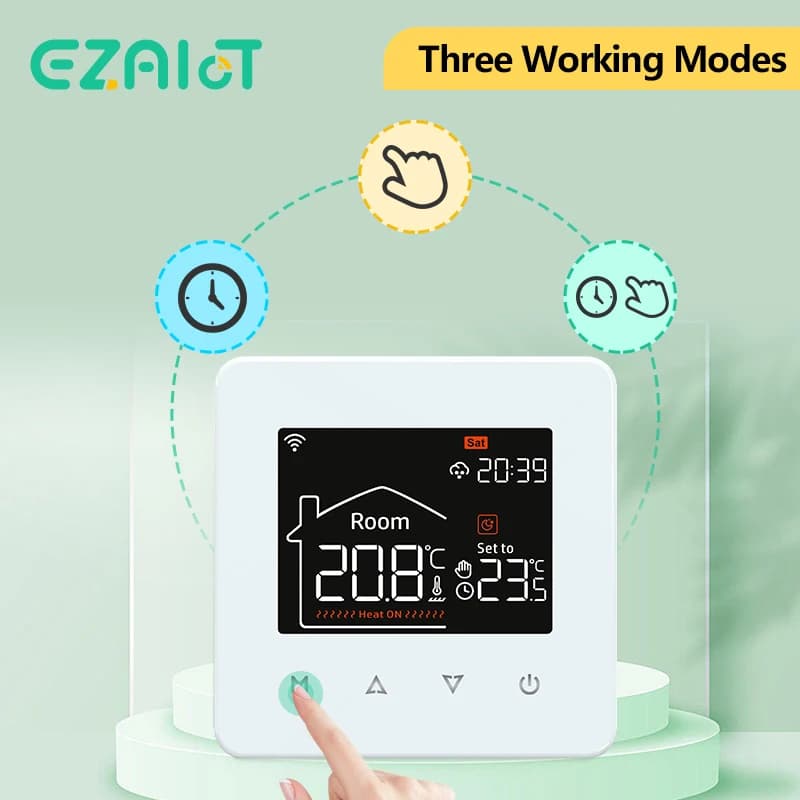 Tuya Smart Home Thermostat Water Electric Warm Floor Heating Gas Boiler WiFi Temperature Remote Controller with Google Alexa - 5