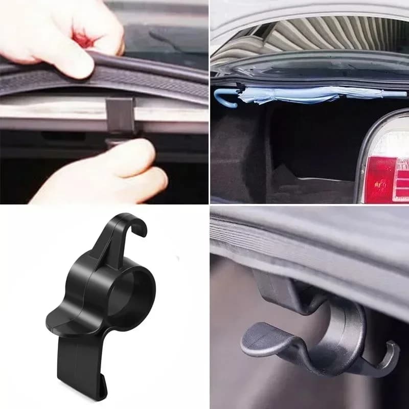 Car Umbrella Holder Car Trunk Hook Umbrella Mount Plant Towel Hook Auto Accessories Universal Internal Storage Organizer Holders - 5