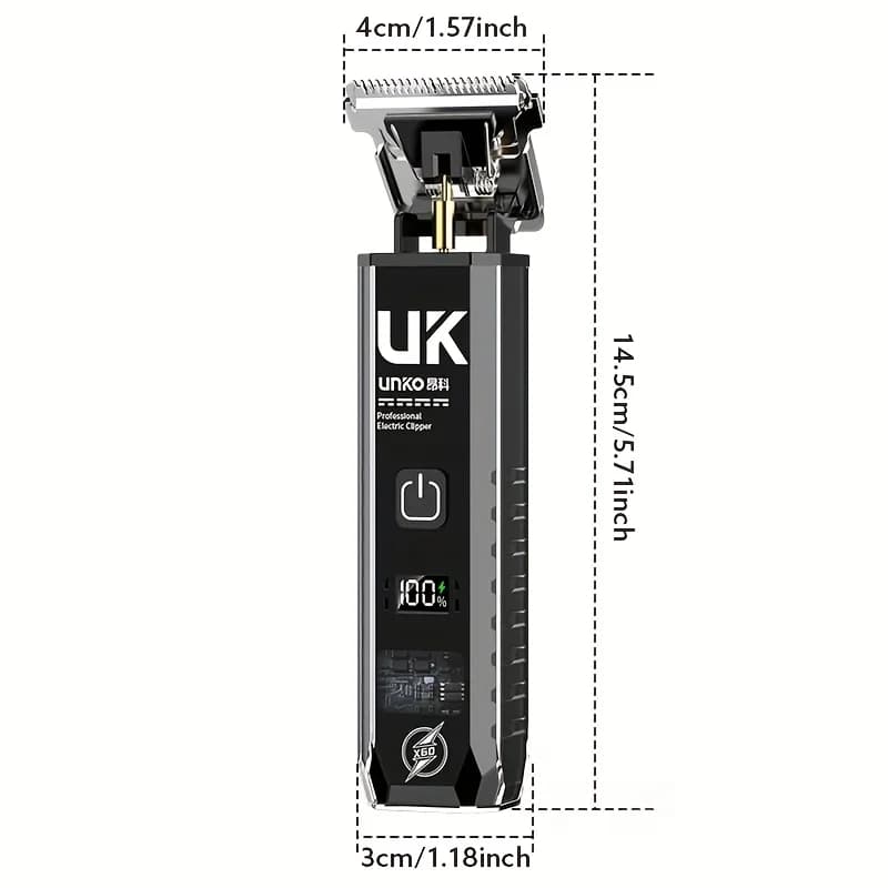 Professional Cordless Hair Clipper, Rechargeable Electric Hair Trimmer for Men Kids Home & Salon Use - 6