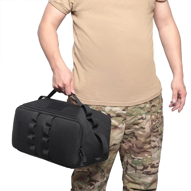 Outdoor Camping Gas Tank Storage Bag Large Capacity Ground Nail Tool Bag Gas Canister Picnic Cookware Utensils Kit Bag - 3
