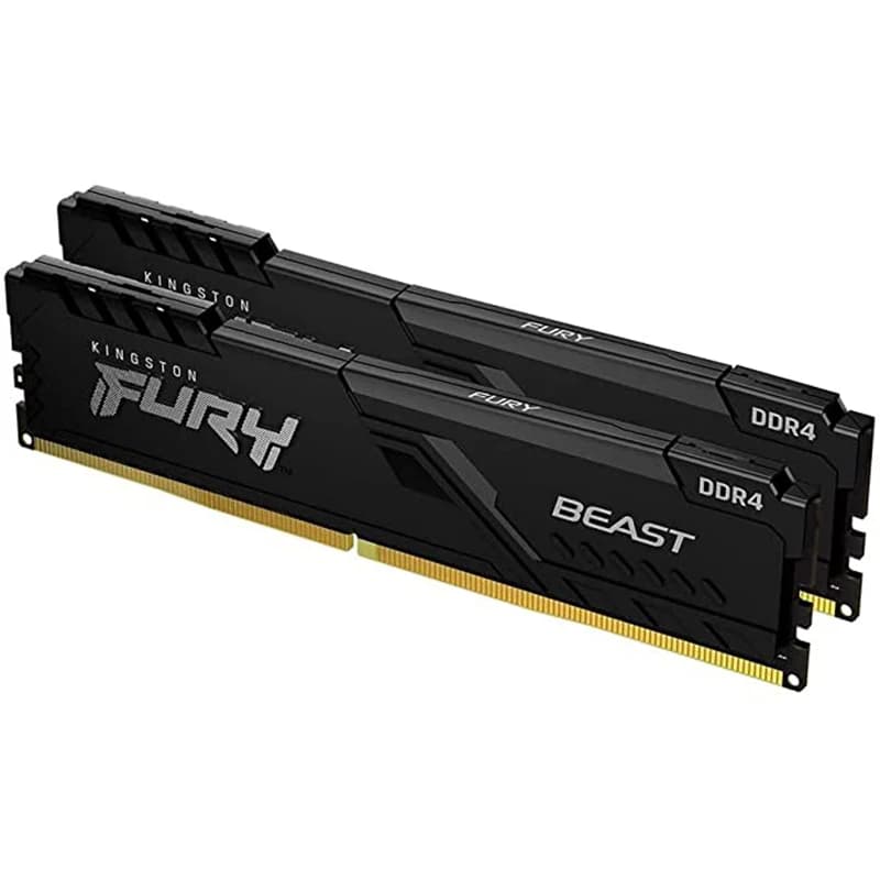 ذاكرة كينجستون FURY Beast RAM DDR4 بسعات 8 جيجابايت وسرعات 2400MHz و2666MHz و3200MHz و3600MHz لأجهزة الكمبيوتر المكتبية بمعالجات AMD وIntel - 4