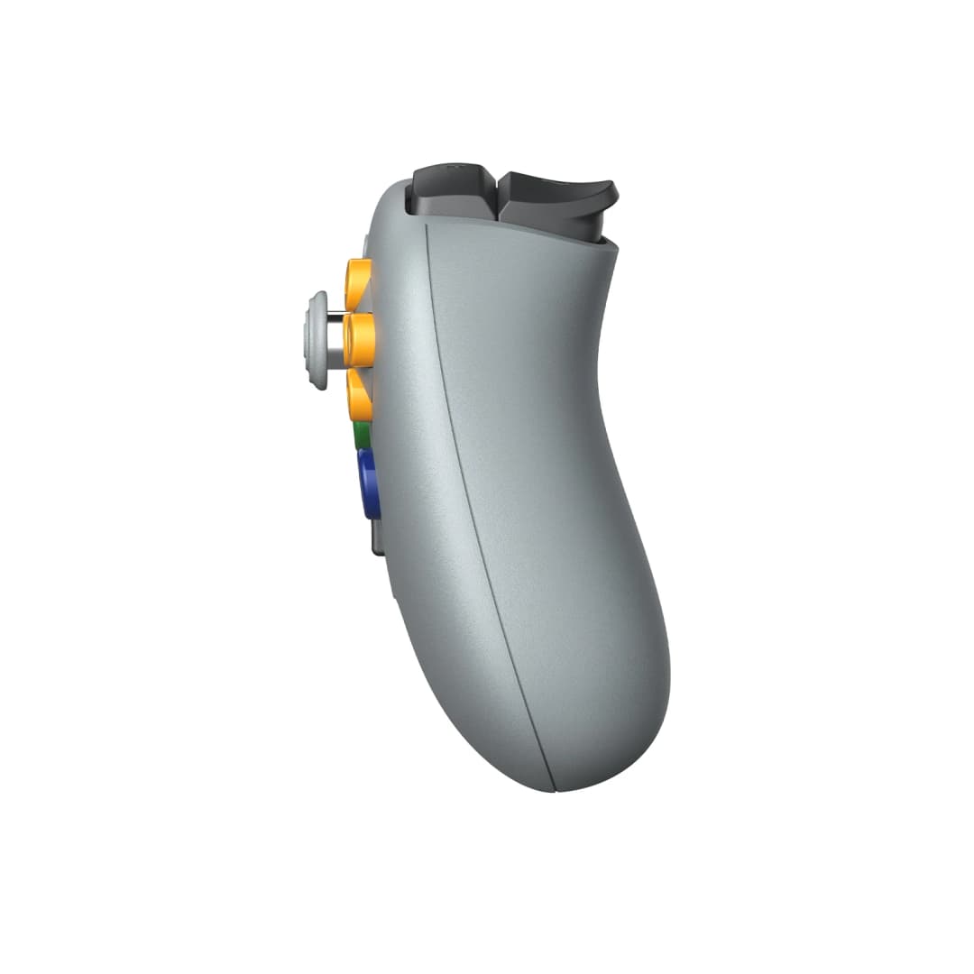 وحدة تحكم لاسلكية 8BitDo N64 2.4G لوحدة التحكم الأصلية N64، تناظرية 3D، وويندوز (رمادي) جويستيك بتأثير هول - 3