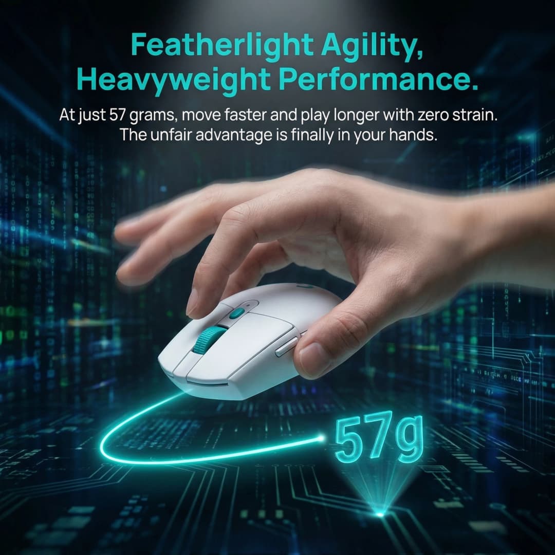 Logitech (G) G304X wireless gaming mouse with charging cable 57 grams lightweight dual-mode 6-key macro programming one click co - 4