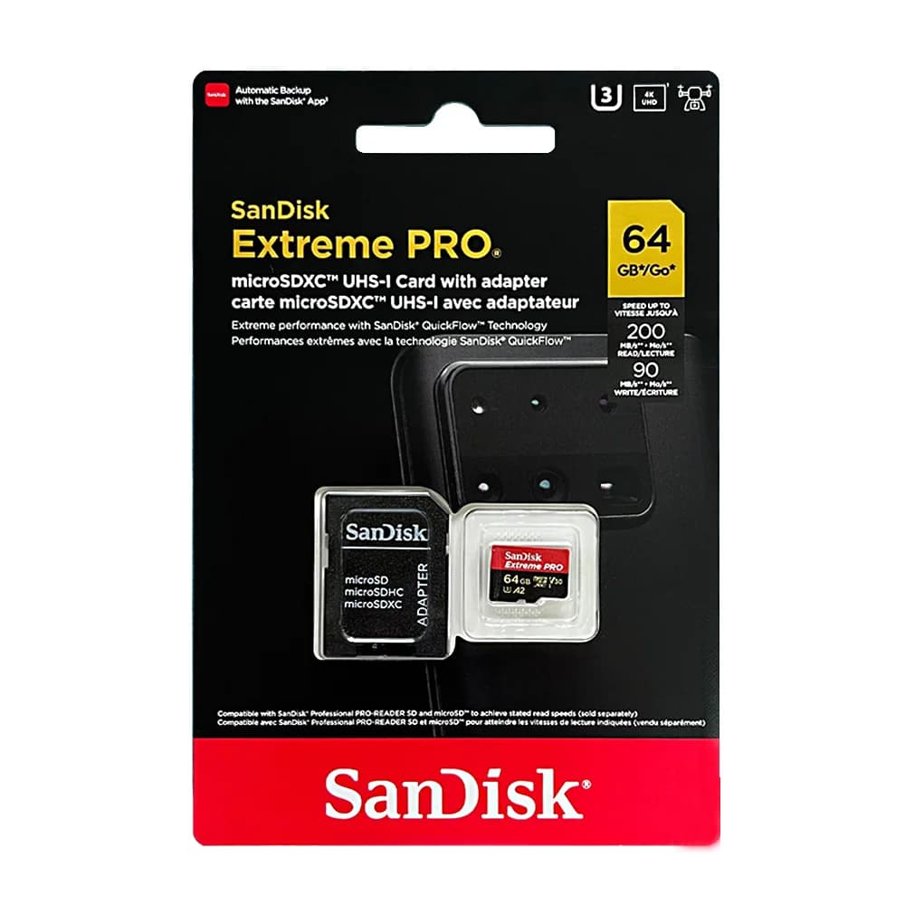 بطاقة ذاكرة SanDisk V30 Micro SD Extreme PRO بسعة 32 جيجابايت و64 جيجابايت و128 جيجابايت و256 جيجابايت و512 جيجابايت و1 تيرابايت، UHS-I، بطاقة TF بسرعة 200 ميجابايت/ثانية، C10 U3 4K لكاميرا Steam Deck - 4