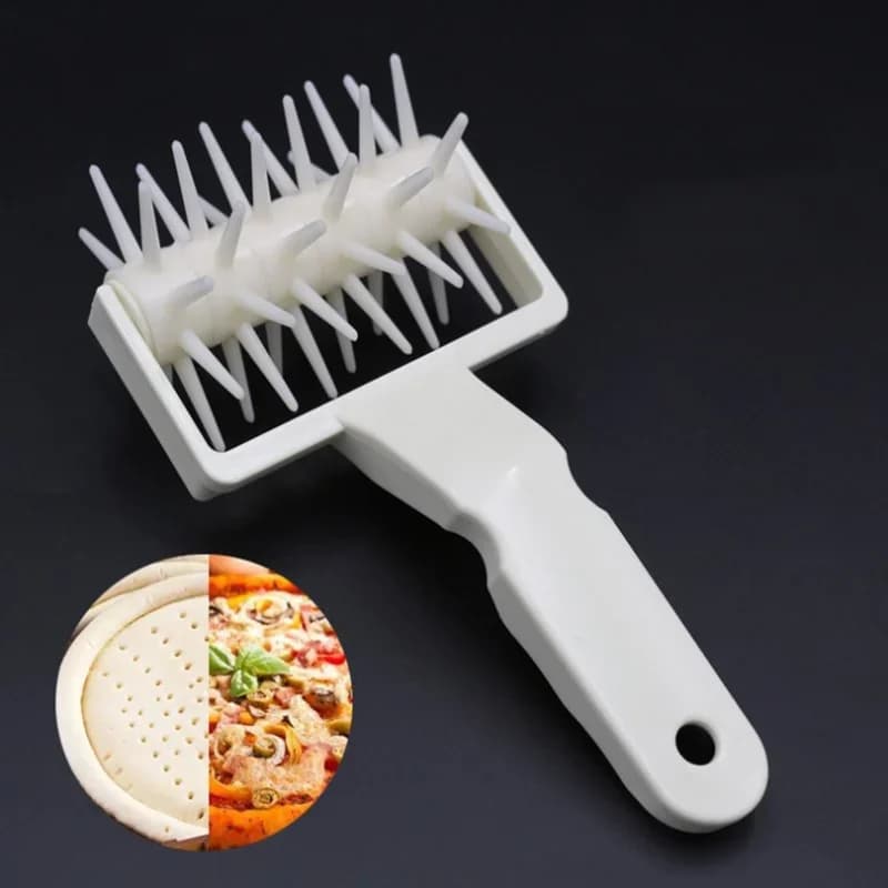 Pizza Roller Pin Pizza Cookies Baking Tools Plastic Dough Roller Pastry Pie Needle Wheels Cutter Sewing Machine Bread Hole Punch - 3
