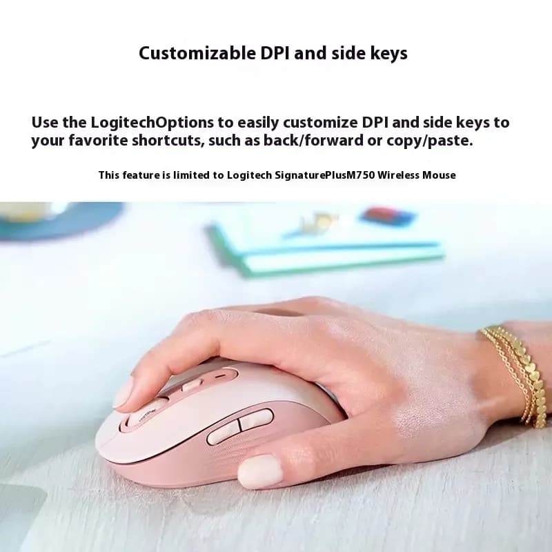 Logitech M750 Mouse 2.4Ghz USB Receiver Wireless Mice 2000DP Office Smart Mouse Portable Mouse For PC Laptop - 4