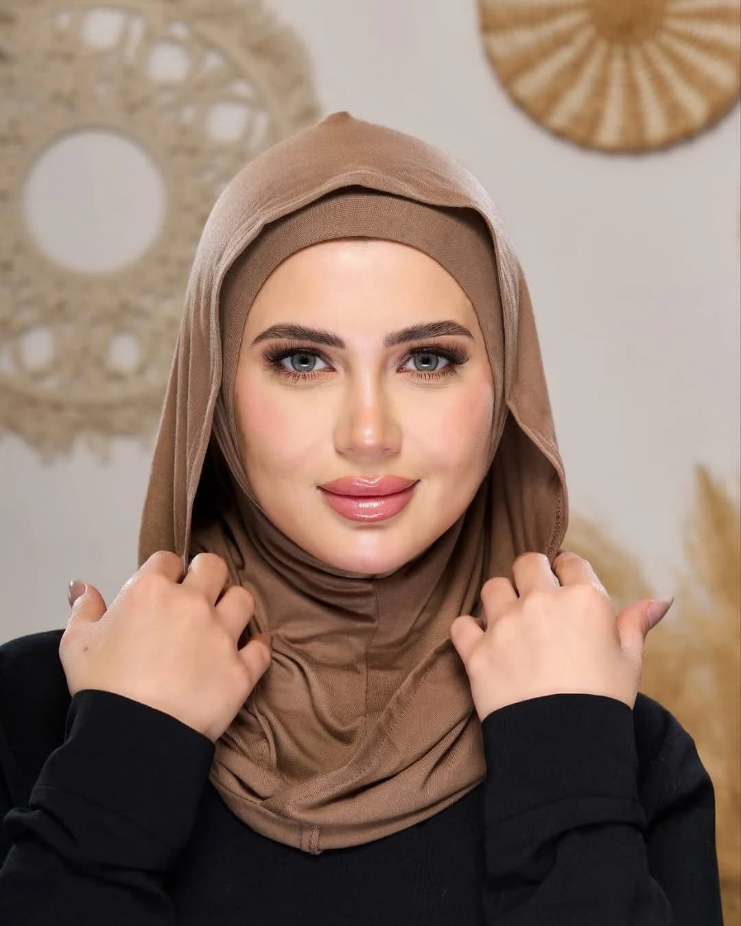 حجاب جاهز للارتداء من جيرسي، غطاء رأس فوري مسلم، غطاء رقبة مريح، حجاب خفيف - 2