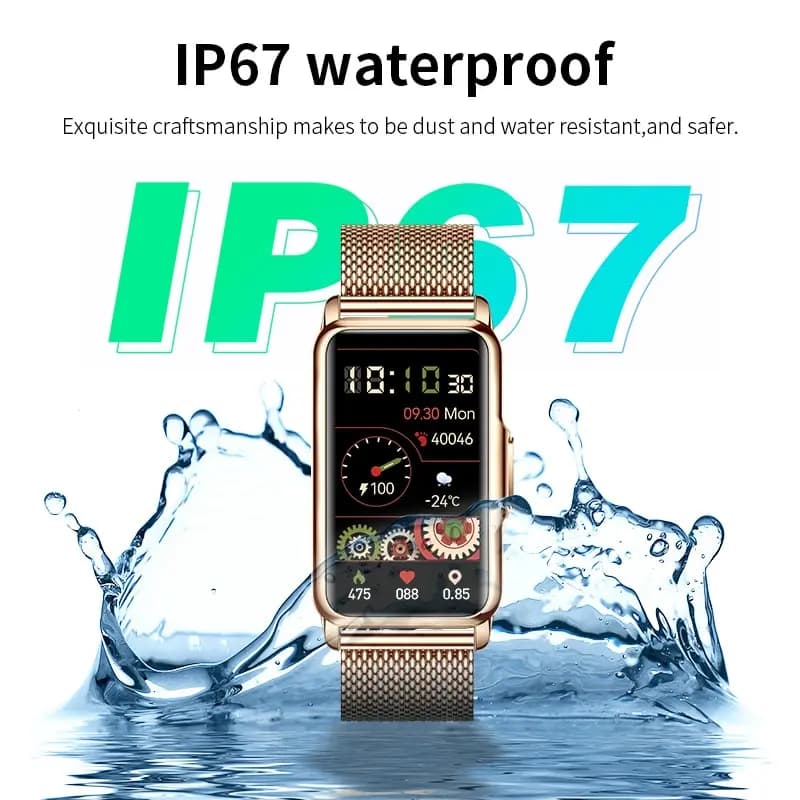 LIGE Smart Watch Women Full Touch Screen Bluetooth Call IP67 Waterproof Sports Fitness Tracker Smartwatch Women - 4