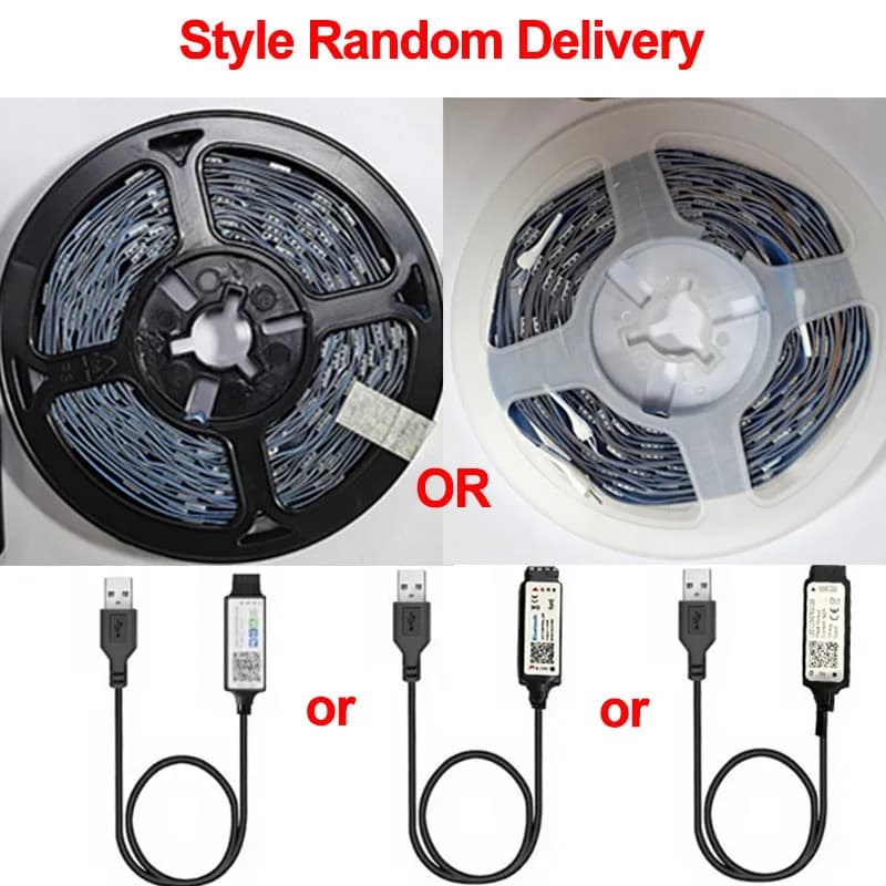 Bluetooth LED Strip Lights Smart SMD 5050 APP Remote Control Flexible Ribbon Diode Lamp Tape TV Backlights Game Room Home Decor - 6