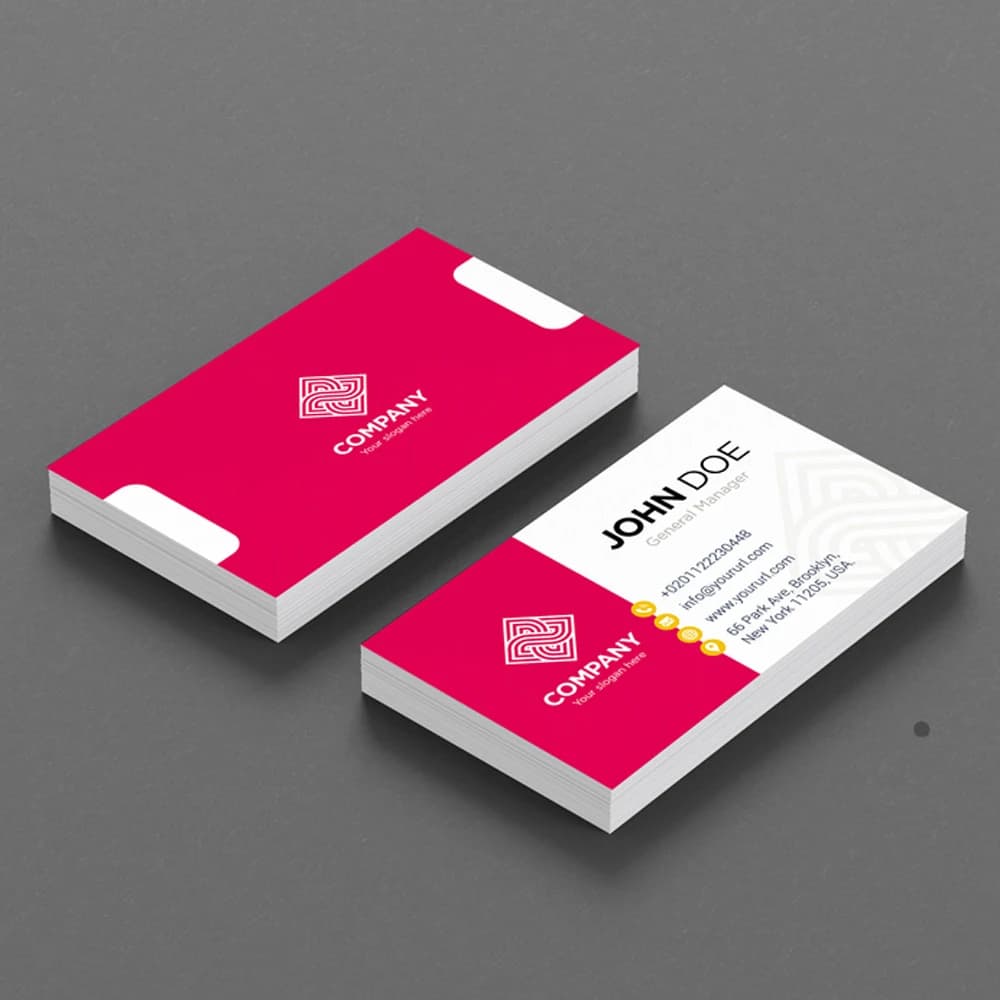 100PCS custom logo color double-sided small BUSINESS CARD thank you card gift card 300gmg paper 9x5.4cm