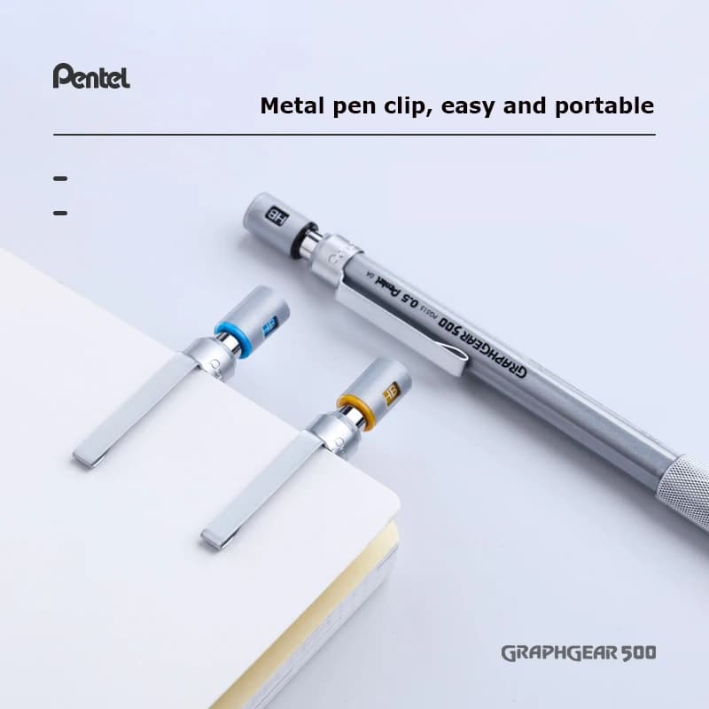 Japan Pentel Graph Gear Drafting Metal Mechanical Pencil PG515 Drawing Automatic Pencil 0.3/0.5/0.7/0.9mm School Stationery - 4