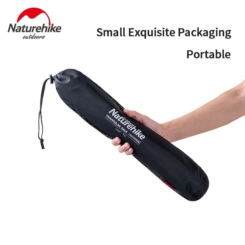 رف تعليق من سبائك الألومنيوم من Naturehike، أدوات مائدة تخييم خارجية، حامل رف مثلث، تخييم خارجي - 4