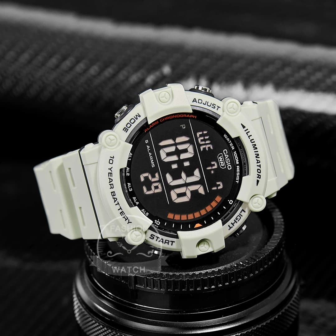 Casio Men's Watch Large Dial Sporty Model Stylish Cool Multifunctional Watches AE-1500WH-8B2 - 3
