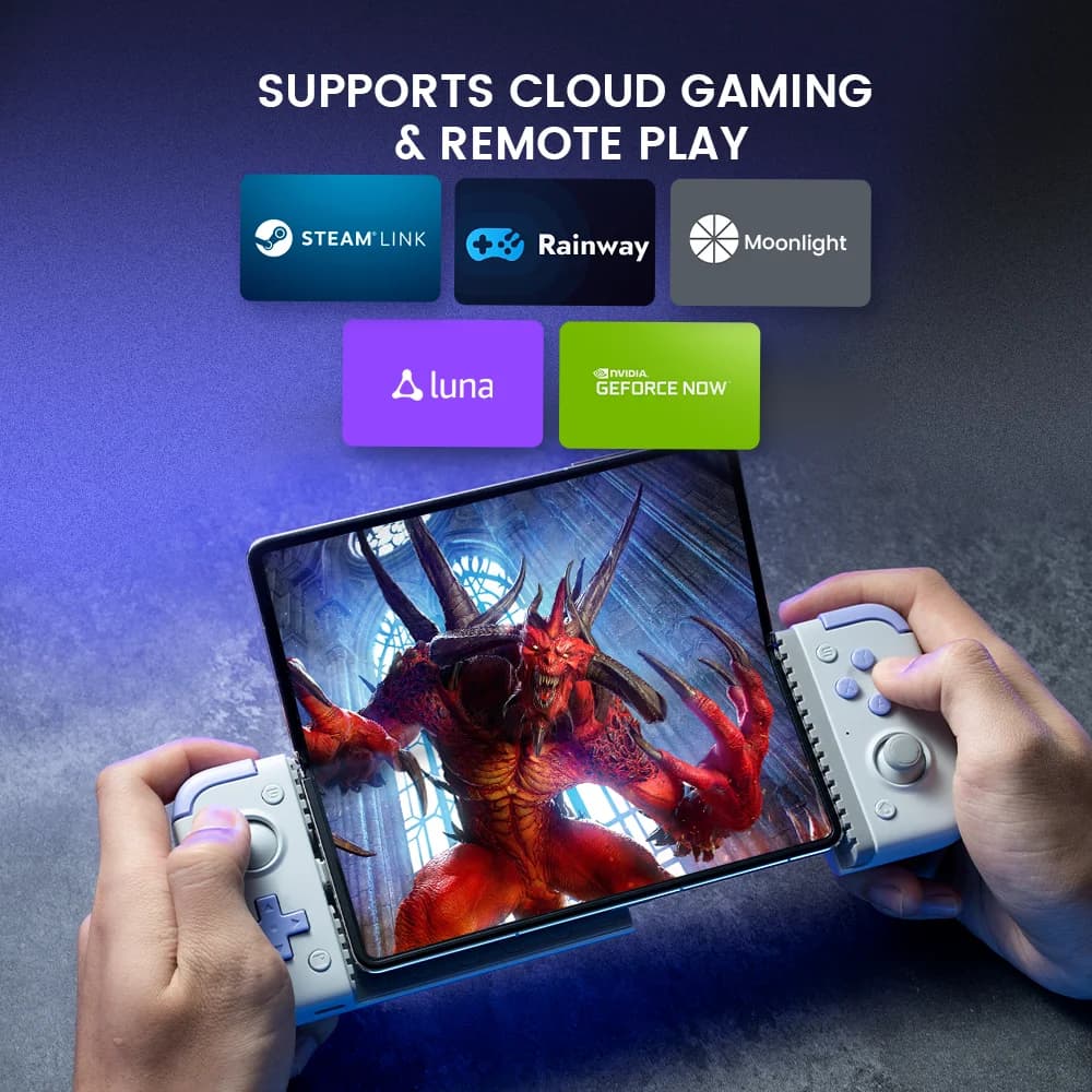 جيم سير X2s جيم باد كنترولر ألعاب محمول لألعاب الكلاود اكس بوكس جيم باس STADIA xCloud، جويستيك وتجريجر تأثير هال - 2