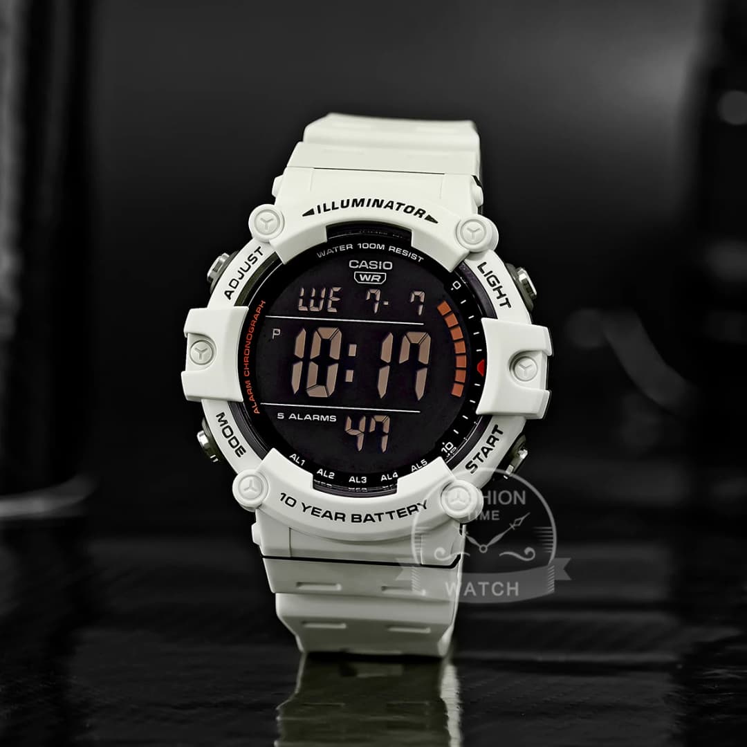 Casio Men's Watch Large Dial Sporty Model Stylish Cool Multifunctional Watches AE-1500WH-8B2 - 2