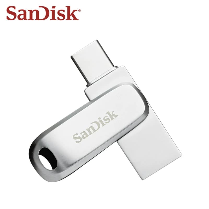 سان ديسك DDC4 واجهة مزدوجة USB3.2 قلم ذاكرة عالي السرعة حتى 400 ميجابايت/ثانية سعة 32 جيجابايت و 64 جيجابايت و 128 جيجابايت و 256 جيجابايت و 512 جيجابايت و 1 تيرابايت