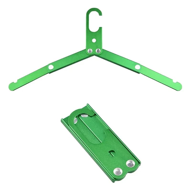 Aluminum foldable portable hangers for business trips Ultra-light non-slip hangers for road trips outdoor camping accessories - 4