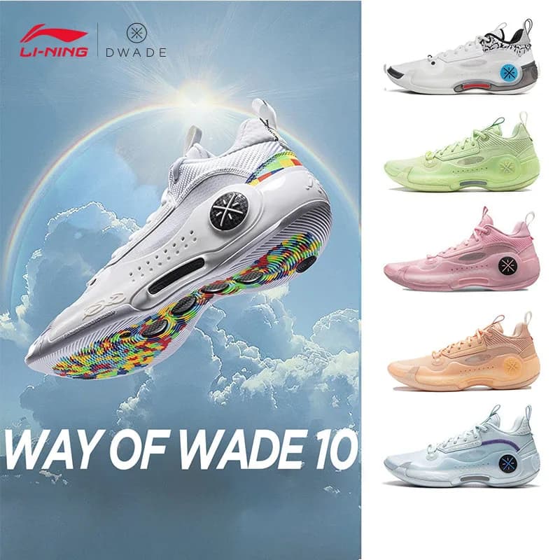 حذاء لي نينغ Way of Wade 10 لكرة السلة، أحذية رياضية احترافية، سنيكرز ABAS083