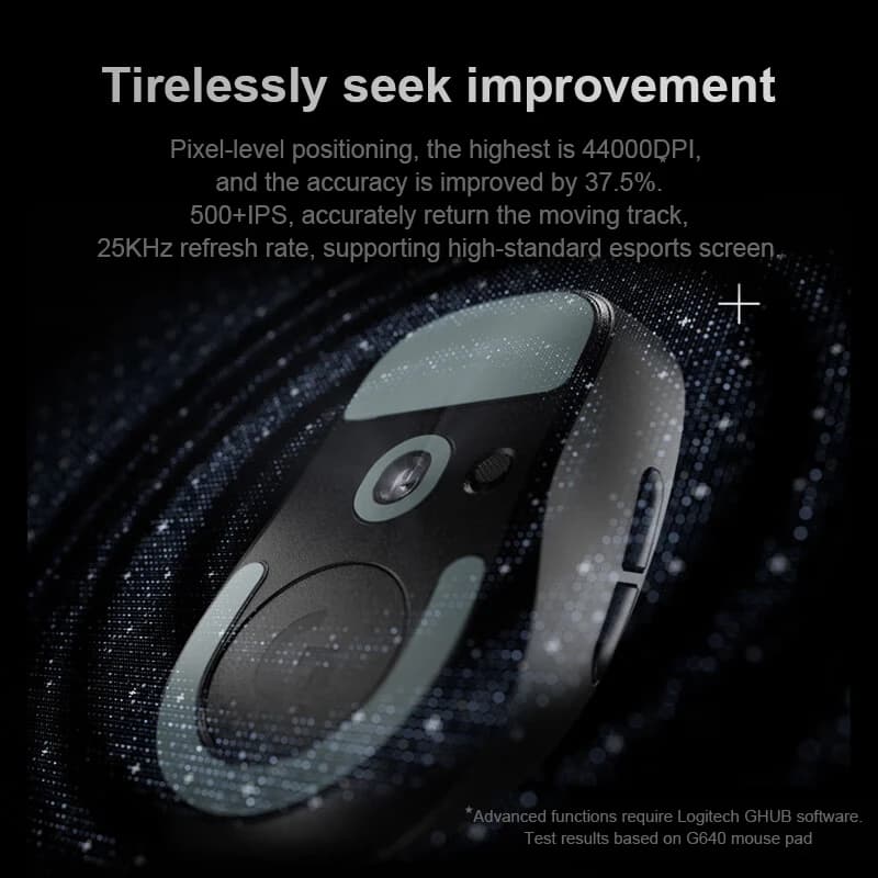 ماوس الألعاب اللاسلكي Logitech GPW3 G Pro X Superlight 3 الأصلي مع إضاءة RGB ودقة 25600DPI وخفة وزن فائقة لألعاب FPS والإلكترونية - 6