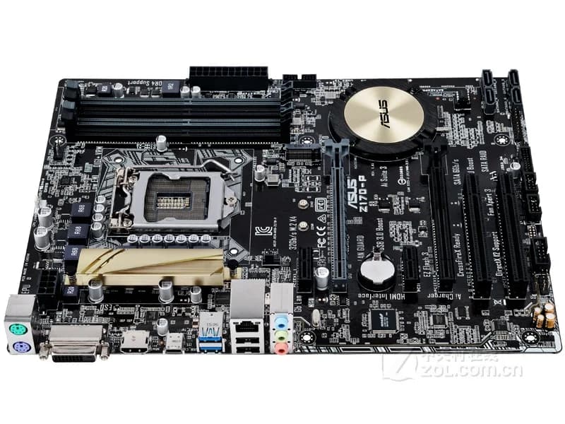 Asus Z170-P Desktop Motherboard Z170 Socket LGA 1151 i7 i5 i3 DDR4 64G M.2 SATA3 USB3.0 ATX  For 6th or 7th gen Used - 5