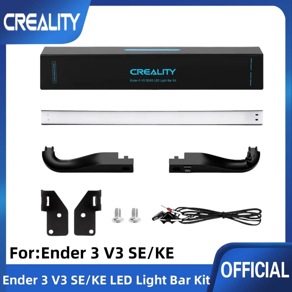 مجموعة إضاءة LED الرسمية من Creality لـ Ender 3 V3 SE/KE، إضاءة LED للطابعة ثلاثية الأبعاد 24V 5W، إضاءة ناعمة بدون وميض لـ Ender-3 V3 SE / V3 KE