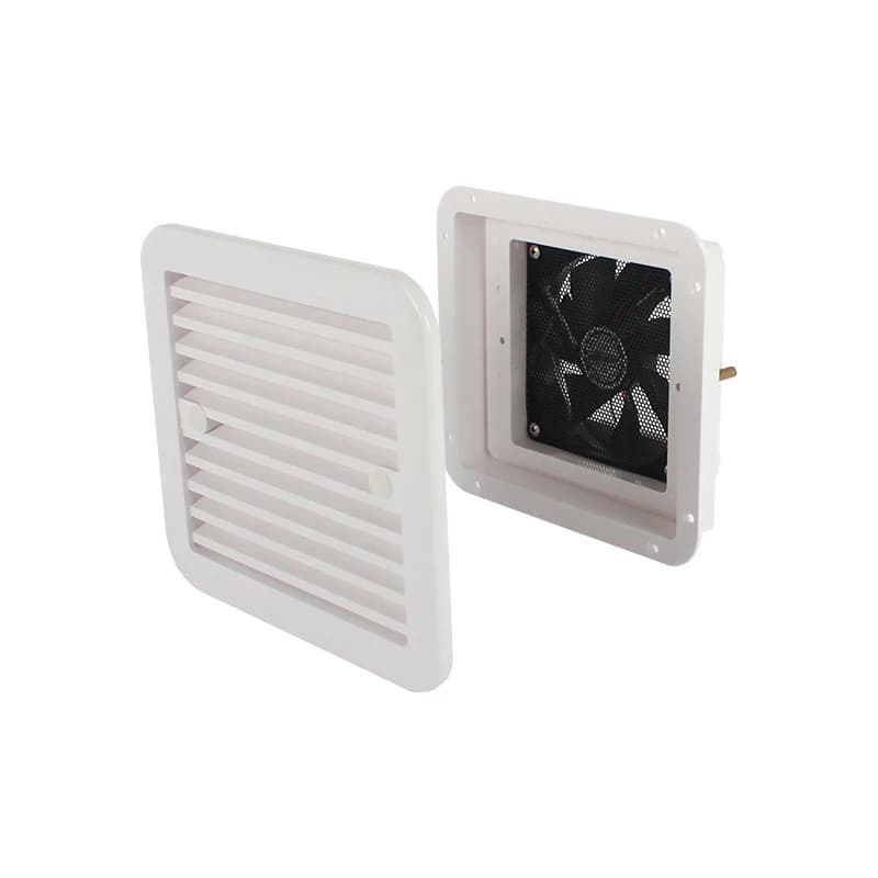 12V/24V Strong Low Noise Wind RV Vent with Fan Side Air Exhaust for Trailer Caravan Camper Automobile Waterproof Outlet - 5