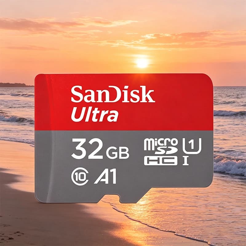 بطاقة ذاكرة Sandisk Ultra Micro tf SD بسعة 128 جيجابايت و32 جيجابايت و64 جيجابايت و256 جيجابايت، بطاقة ذاكرة فلاش SD/TF، بطاقة ذاكرة miniSD للهاتف