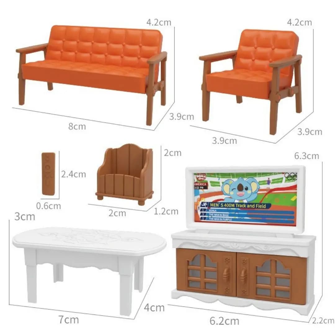 mini supermarket shopping games dollhouse furniture accessories Intellectual education toys for kid family interaction toys - 3