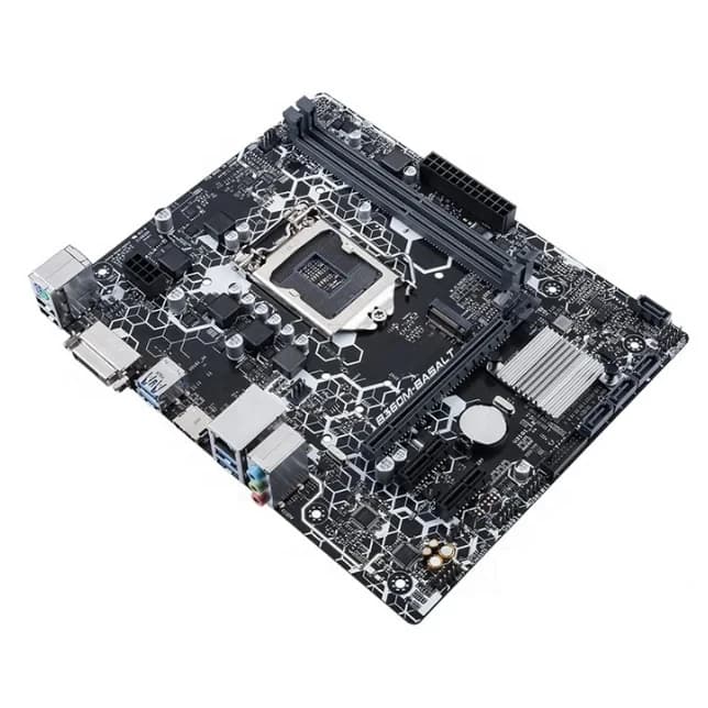 لوحة أم ASUS B360M-BASALT بمقبس LGA 1151، 4 منافذ DDR4، PCI-E 3.0، فتحتا M.2، USB3.1، HDMI، Micro ATX، تدعم معالجات الجيل الثامن والتاسع Core i7/i5/i3 - 3