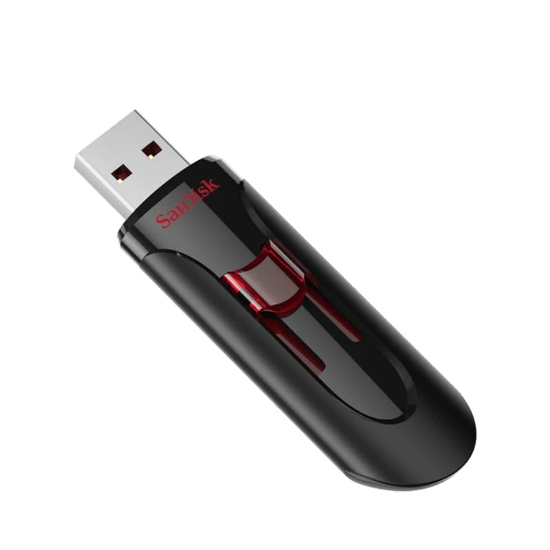 سان ديسك كروزر جلايد 3.0 محرك أقراص فلاش USB بسعات 256 جيجابايت و128 جيجابايت و64 جيجابايت و32 جيجابايت و16 جيجابايت مع منفذ USB 3.0 - 4