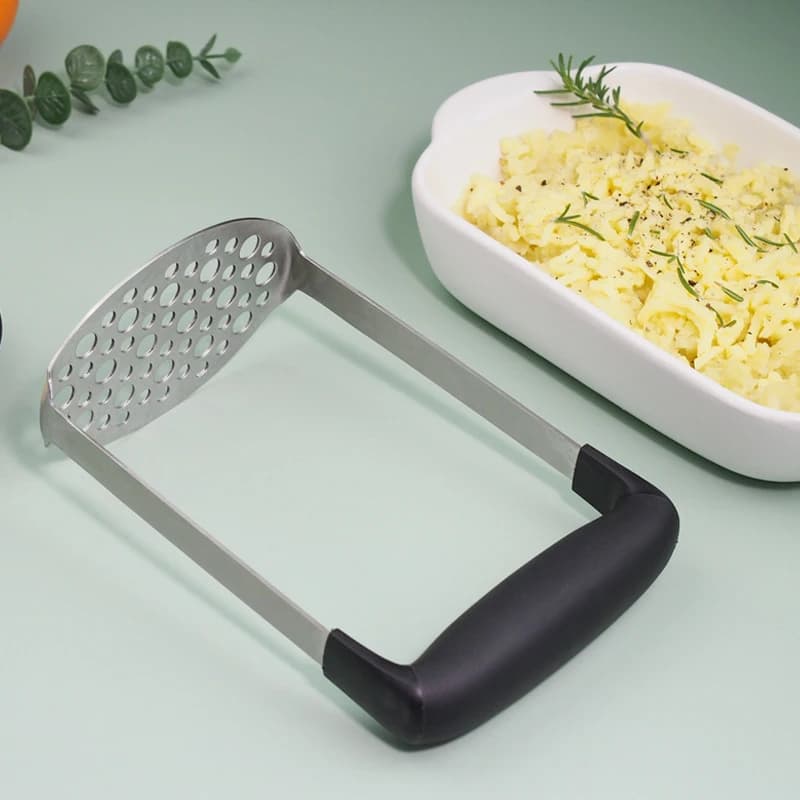 Stainless Steel Potato Pusher Pressed Potato Masher Ricer Puree Fruit Juice Maker Smooth Mashed Potatoes Crusher Kitchen Gadget - 2