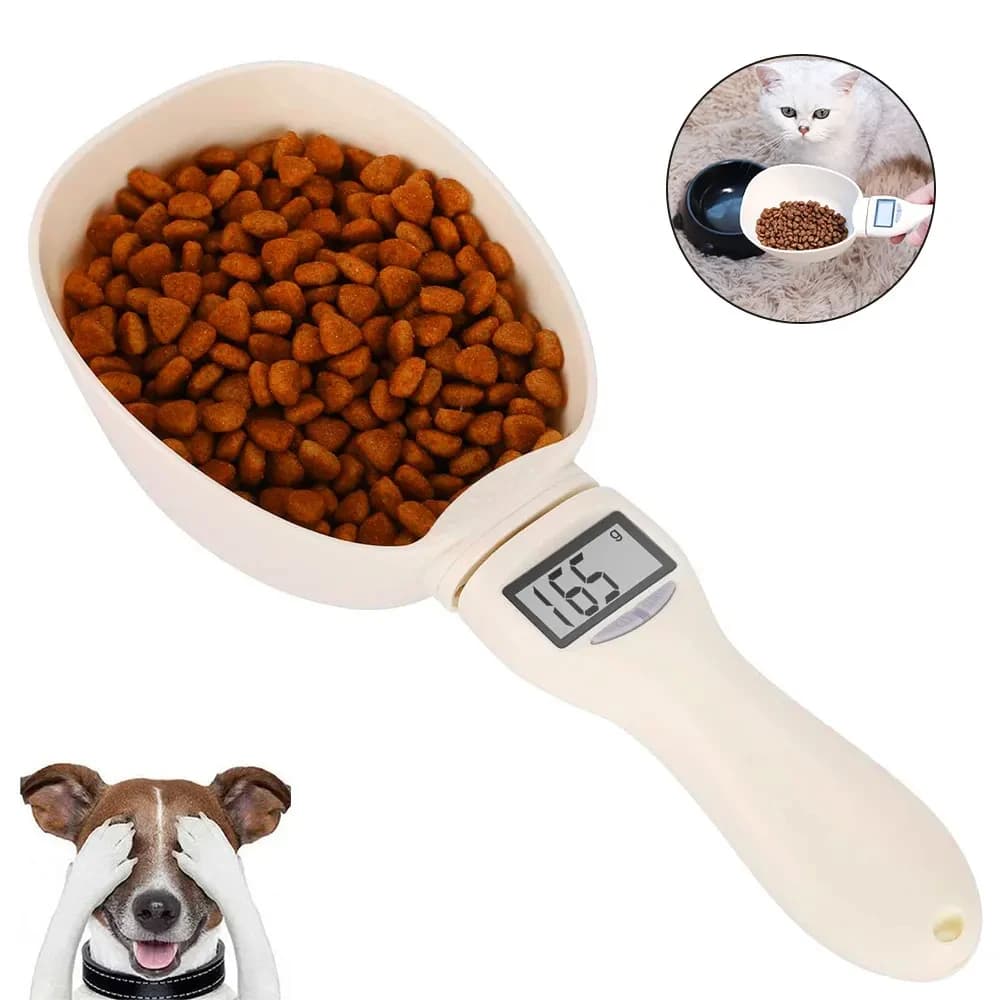 Pet Food Measuring Scoop Electronic Dog Cat Food Measuring Cup Digital Spoon Scale Kitchen Food Scale with LED Display - 5
