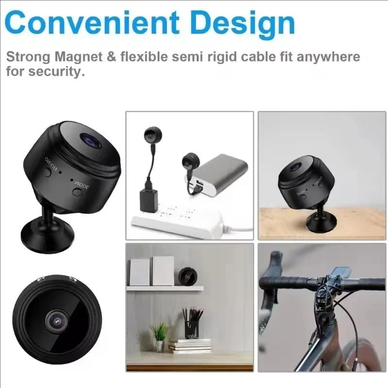 كاميرا A9 صغيرة الحجم بتقنية Wifi بدقة 1080P، مراقبة أمنية لاسلكية، تحكم عن بعد، رؤية ليلية، مراقبة فيديو، كاميرا منزلية ذكية صغيرة بدقة HD - 6