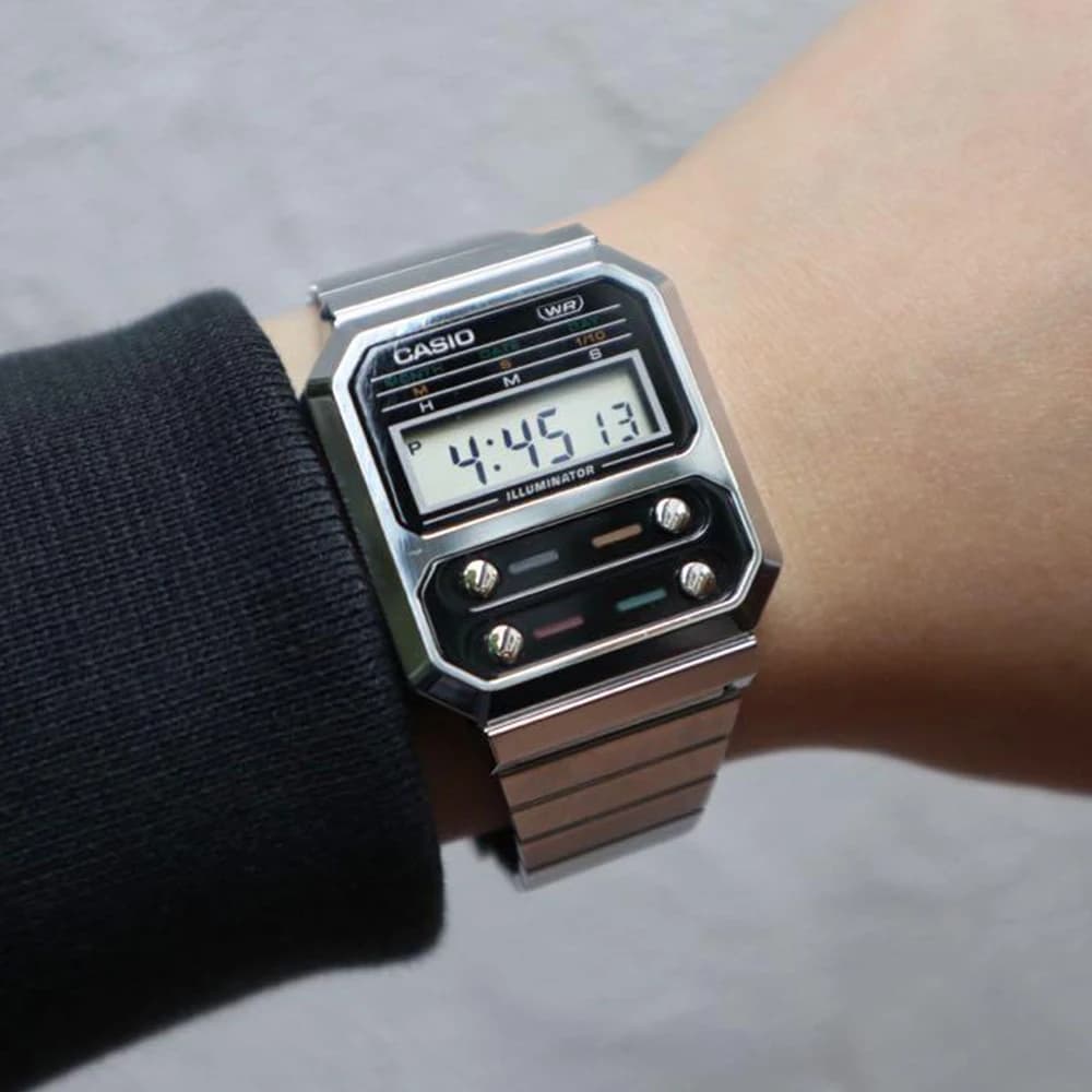 Casio watch for men top luxury fashions Calculator Model  Personalized trendy style relogio masculino часы женские  A100WE-1A/7B - 6