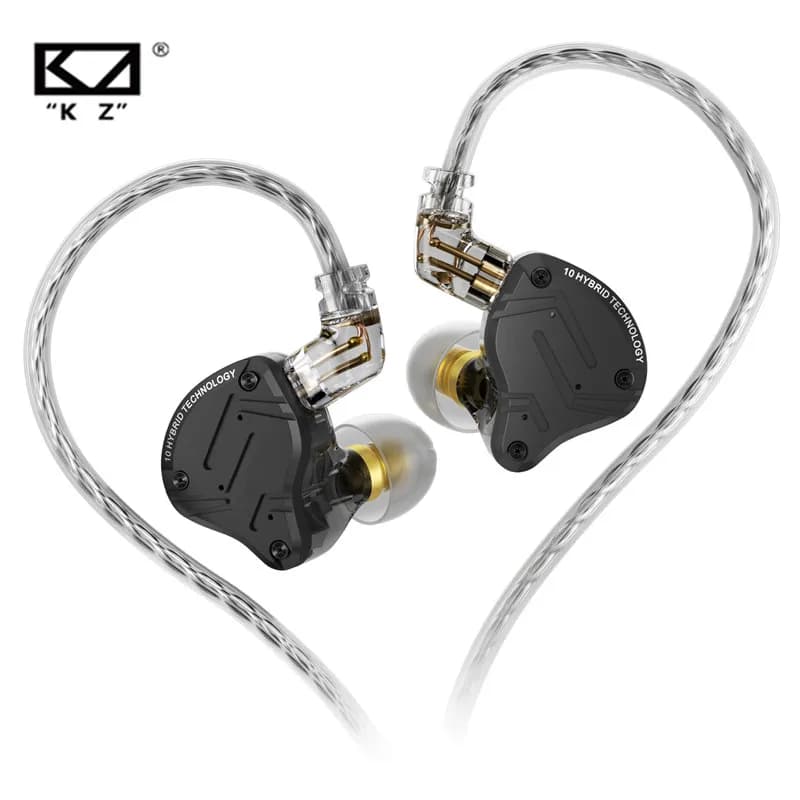سماعات رأس KZ ZS10 PRO X معدنية بمحركات هايبرد وباس HIFI وسماعات أذن عازلة للضوضاء ZAS ZAX ZSX ZSNPRO AS16