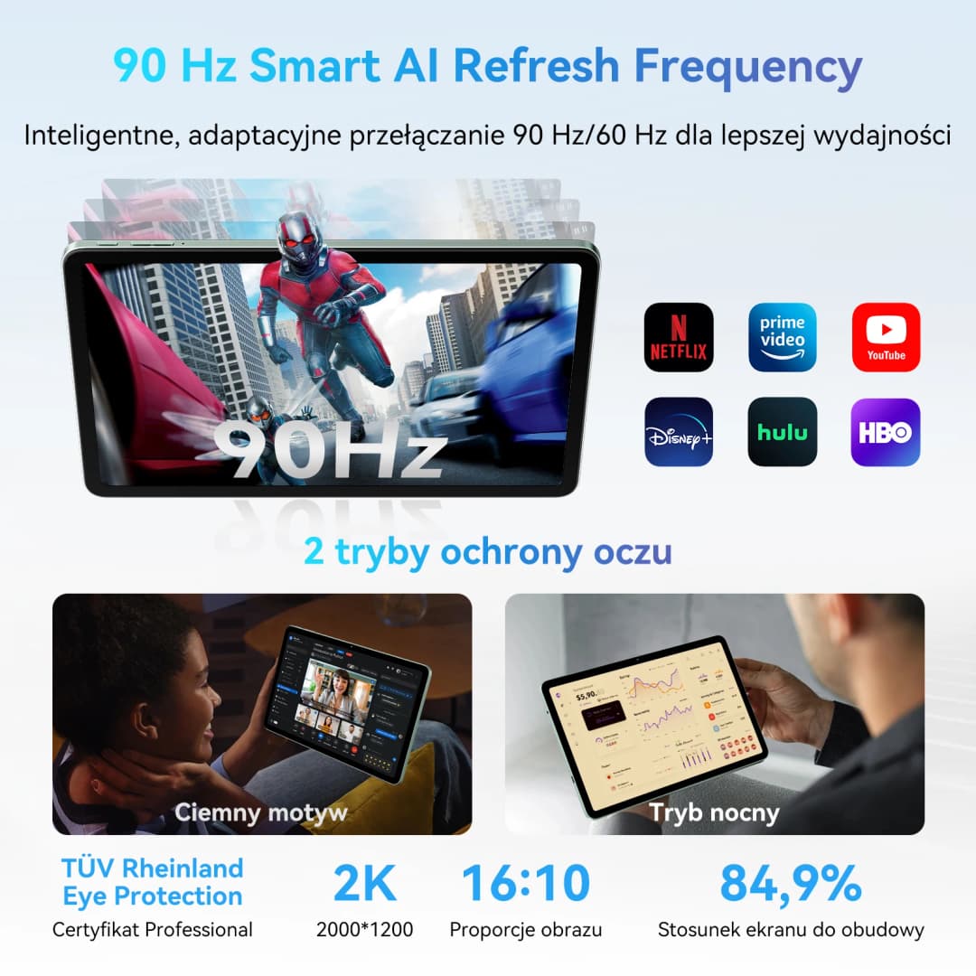 جهاز لوحي Blackview MEGA 2، شاشة 12 بوصة 2K FHD+، معالج Unisoc T615، ذاكرة رام 12 جيجابايت، ذاكرة داخلية 256 جيجابايت، بطارية 9000 مللي أمبير، كاميرا 16 ميجابكسل، نظام أندرويد 15 - 3