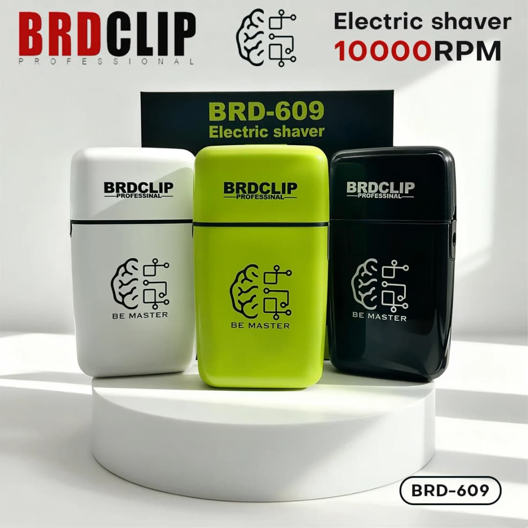 ماكينة حلاقة كهربائية BRDCLIP قابلة لإعادة الشحن 10000 لفة في الدقيقة ماكينة حلاقة احترافية بدون سلك للرجال BRD-609